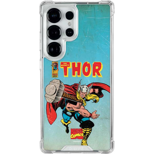 Marvel Classic Comics The Mighty Thor Galaxy S25 Ultra Clear Case
